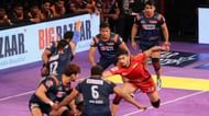 Girish Maruti Ernak (2nd from left) is the vice captain of Puneri Paltan